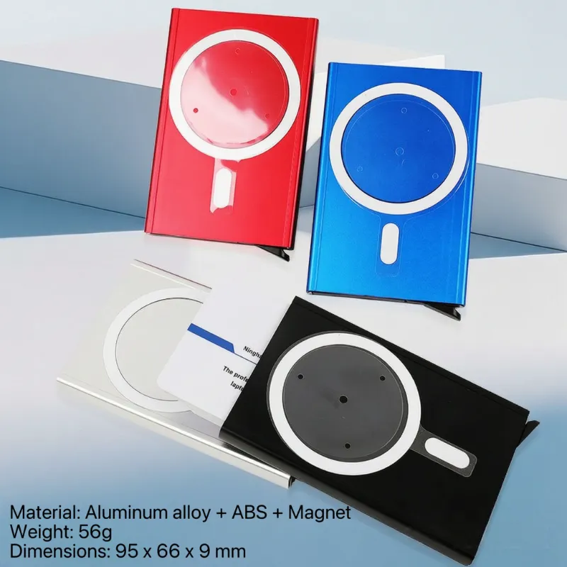 Mbajtëse kartesh automatike nga alumini magnetik